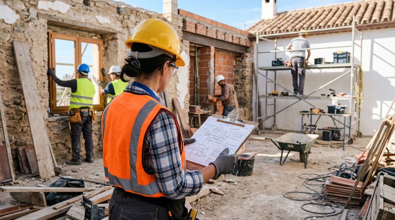 Coordinación de una reforma integral con varios gremios trabajando a la vez