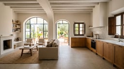 Vivienda reformada con salón y cocina abierta de calidad media-estándar tras una reforma integral