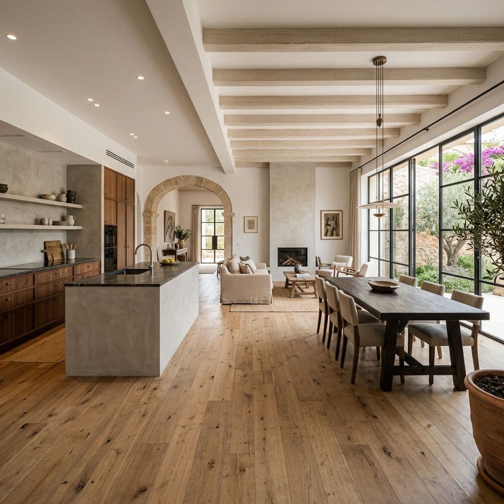 Reforma integral premium de alta gama con madera natural y diseño a medida en una vivienda